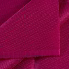 Dark Magenta Color Kota Doria Checks fabric