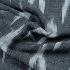 BLACK WITH WHITE  ARROY IKAT fabric