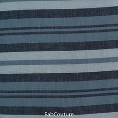 Grey Colour Cotton Rayon Multi Color Stripes (70Cm Piece)