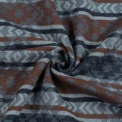 BROWN  STRIPES  JACQUARD fabric