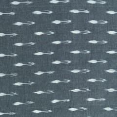 GREY WITH WHITE  DESIGN fabric