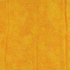 Yellow Color Chinon Chiffon Bandhni Print (1.40Mtr Piece)