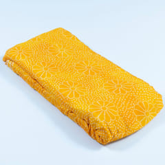 Yellow Color Chinon Chiffon Bandhni Print (1.40Mtr Piece)