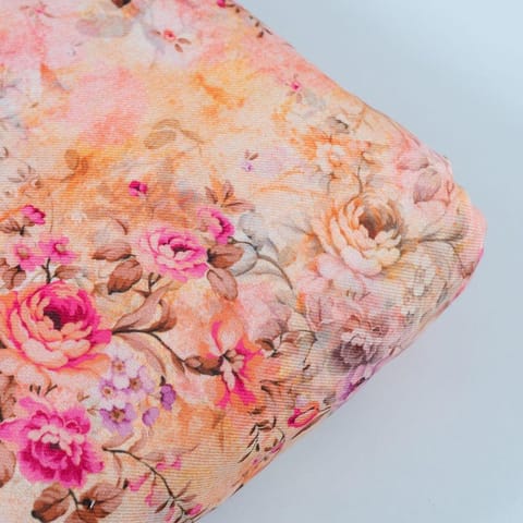 Multi Color Pashmina Printed Fabric