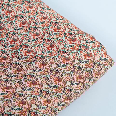 Multicolor Jam Cotton Digital Printed Fabric