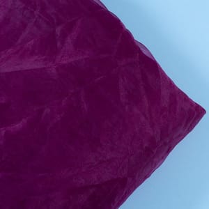 Wine Color Poly Organza fabric