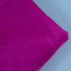 Majenta Color Poly Organza fabric