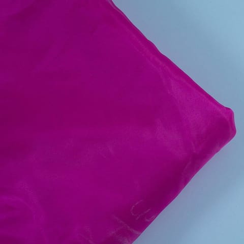 Majenta Color Poly Organza fabric