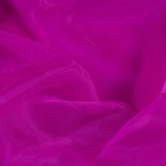 Majenta Color Poly Organza fabric