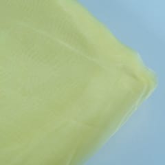 Lemon Color Poly Organza fabric