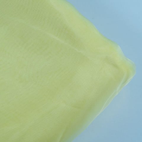 Lemon Color Poly Organza fabric