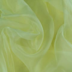 Lemon Color Poly Organza fabric