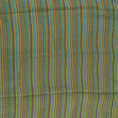 Multi Color Chinon Digital Print with Embroidery Fabric(90Cm Piece)