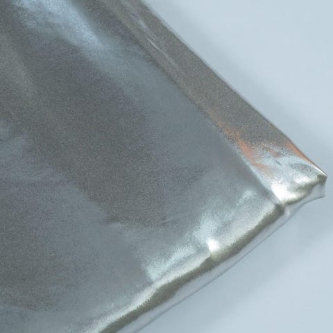 Silver Color Jersey Lycra Metallic fabric