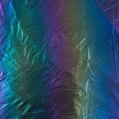 Black Rainbow Color Jersey Lycra Metallic fabric