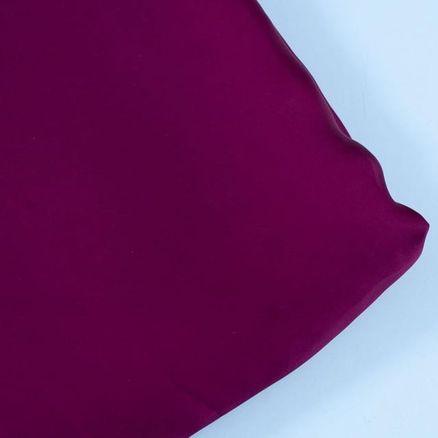 Wine Color Georgette Satin fabric