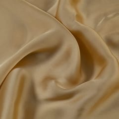 Fawn Color Georgette Satin fabric