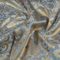 Grey Color Brocade(1.60 meter piece)
