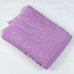 Move Color Georgette Thread and Sequins Embroidered Fabric