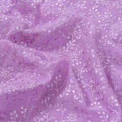 Move Color Georgette Thread and Sequins Embroidered Fabric