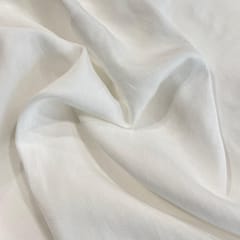 White Dyeable Viscose Raw Silk fabric