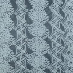 White Dyeable Net Lace Fabric