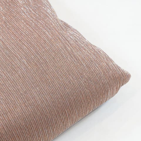 Peach Color Jersey Lycra Shimmer Fabric