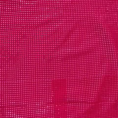 Rani Color Georgette Thread and Faux Mirror Embroidered Fabric