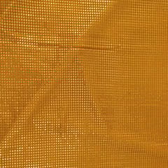Mustard Color Georgette Thread and Faux Mirror Embroidered Fabric
