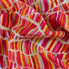 Multi Color Crepe Digital Printed Fabric