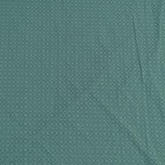 Green Color Georgette Chikan Embroidered Fabric
