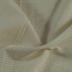 Off White Color Dyeable Cotton Dobby Strips Fabric