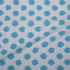 Multi color Cotton ikat fabric ( fine count)