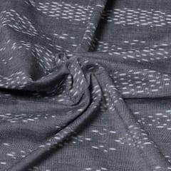 Blue & white Computer Design Ikat fabric