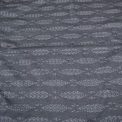 Blue & white Computer Design Ikat fabric