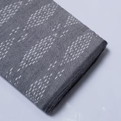 Blue & white Computer Design Ikat fabric