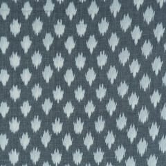 Grey with White Ikat Fabric