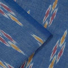 Blue with Multicolor Ikat Fabric