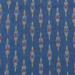 Blue with Multicolor Ikat Fabric