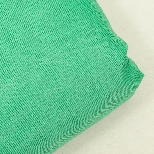 Green Color Kota Doria Fabric