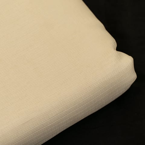 Off White Color Kota Doria Fabric