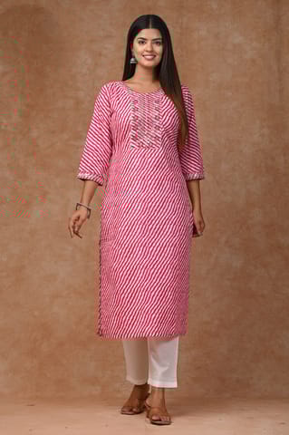 Pink Color Cotton Printed Shirt with Cotton Printed Bottom and Chiffon Printed Dupatta