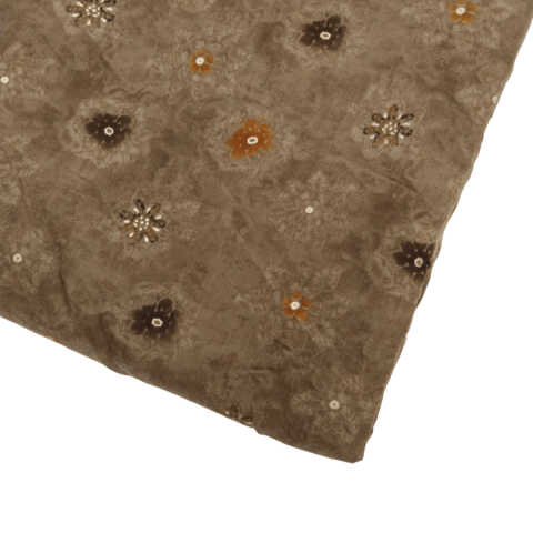 Multi Shades Foil Muslin Printed Fabric