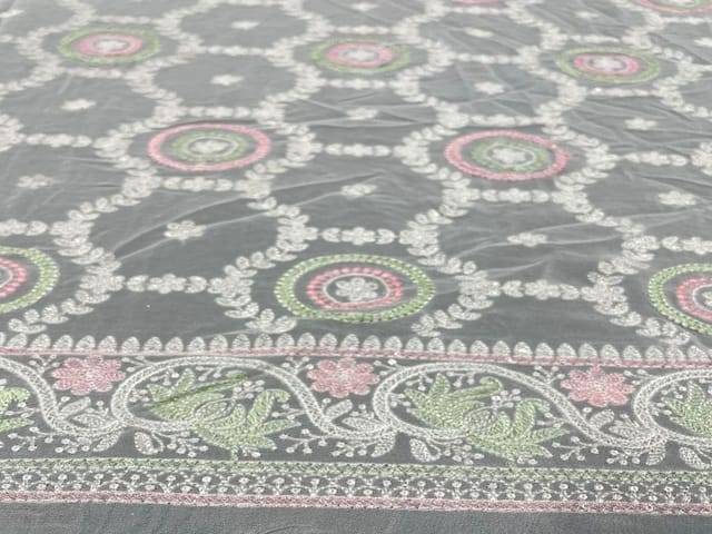 Light Green Georgette Embroidery 56