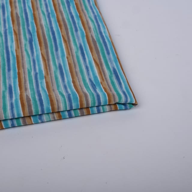 Multi Color Cotton Printed Fabric