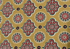 Muslin Mustard Floral Print