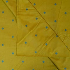 Mustard Color Cotton Dobby Fabric