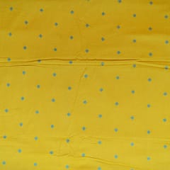 Mustard Color Cotton Dobby Fabric