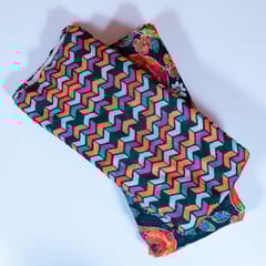 5 Mtr Bottle Green Color Cotton Chikan with Cotton Printed Set