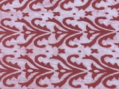 Cotton Cambric Dabbu Rust Pink Abstract Print